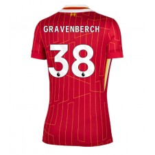 Liverpool Ryan Gravenberch #38 Hjemmedrakt Kvinner 2024-25 Kortermet